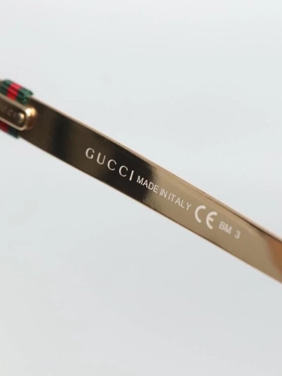 GUCCI Sunglasses metal Brown Auth BA3302 main image 10